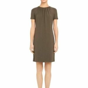 Theory Ruched Neck Dress Size M